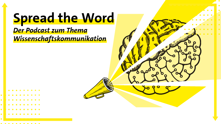 Das Logo des Hamburg Research Academy Podcasts Spread the Word.