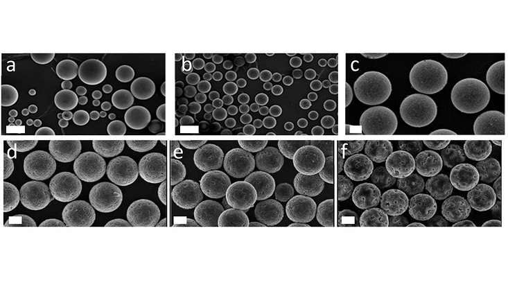 Exemplarische REM-Aufnahmen der PSS-Partikel