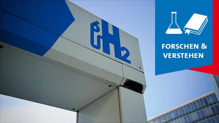 Wasserstofftankstelle an der Hamburger HafenCity.