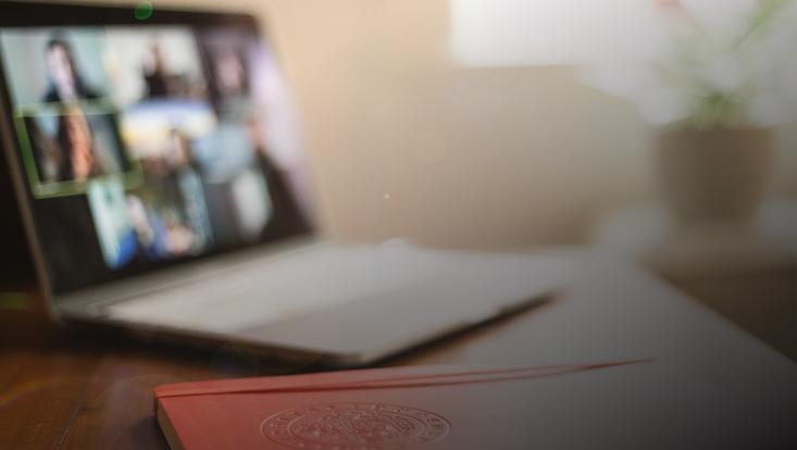 Zoom-Meeting am Laptop