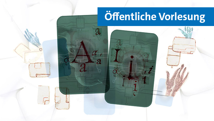 Illustration die handmade AI darstellen soll