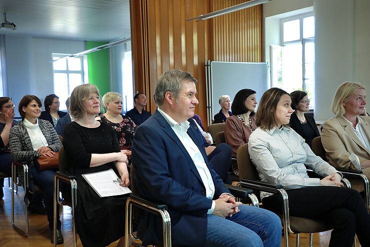 Master Geragogik: Absolventinnenfeier an der Pädagogischen Hochschule Karlsruhe. Foto: Sofia Vinnichenko/PHKA