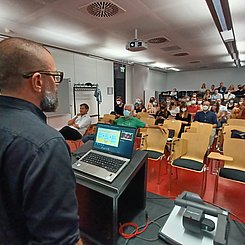 Dr. Ulf Keber beim Präsentationstermin am 30.6.2022 in der PHKA. Foto: PHKA