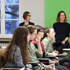 Konzentriertes Zuhören. Foto: Pädagogische Hochschule Karlsruhe