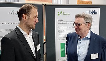 InDiKo-Leiter Prof. Dr. Klaus Peter Rippe (r.) und InDiKO-Projektkoordinator Jun.-Prof. Dr. Bernhard Standl. Foto: PHKA
