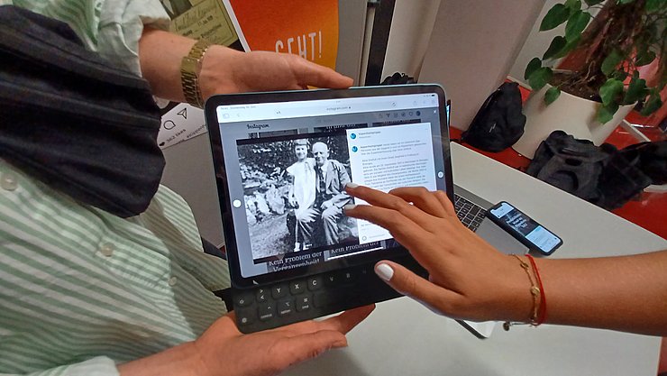 Erinnerungspädagogik: Lehramtsstudierende der Pädagogischen Hochschule Karlsruhe haben neue digitale Lernumgebungen entwickelt. Foto: PHKA