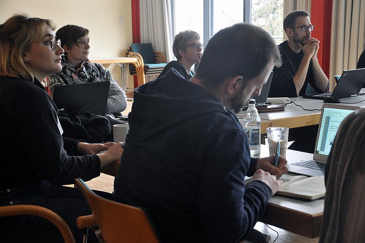 In einem Workshop der Graduiertenakademie der Pädagogischen Hochschulen Baden-Württembergs. Archivfoto: graph