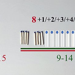 Das Nim-Spiel: Mathematik-Studierende der Pädagogischen Hochschule Karlsruhe erklären per Video, mit welcher Strategie es sich gewinnen lässt und warum. Screenshot: Pädagogische Hochschule Karlsruhe