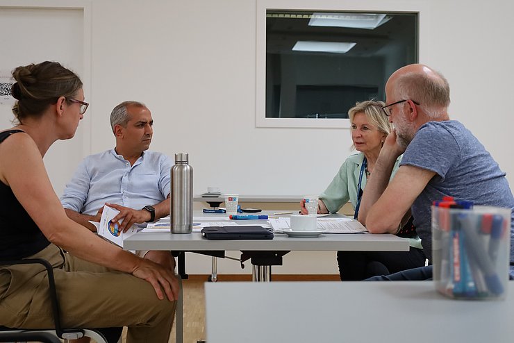 LemaS-Netzwerktreffen Brandenburg mit Prof. Dr. Gabriele Weigand (2.v.r.). Foto: Forschungsverbund LemaS