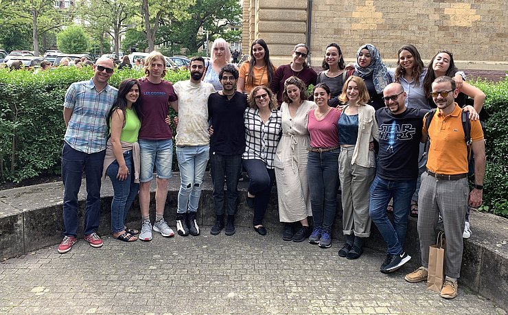 Lebendige Hochschulpartnerschaft: Studierende und Lehrende des Kibbutzim College im Mai 2022 an der PHKA. Foto: Kibbutzim College