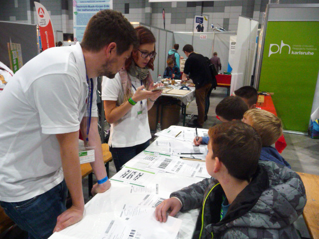 Stand der Pädagogischen Hochschule Karlsruhe  bei den Science Days 2017. Foto: Thomas Borys/Pädagogische Hochschule Karlsruhe